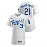 Maglia Baseball Uomo Kansas City Royals Mike Montgomery Autentico Bianco