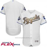 Maglia Baseball Uomo Kansas City Royals World Series Campeones Or Bianco Flex Base