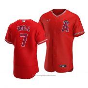 Maglia Baseball Uomo Los Angeles Angels Jo Adell Alternato Autentico Rosso