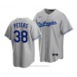 Maglia Baseball Uomo Los Angeles Dodgers Dj Peters Replica Grigio