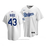 Maglia Baseball Uomo Los Angeles Dodgers Edwin Rios 2020 Replica Primera Bianco