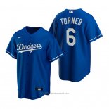 Maglia Baseball Uomo Los Angeles Dodgers Trea Turner Replica Alternato Blu