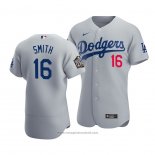 Maglia Baseball Uomo Los Angeles Dodgers Will Smith 2020 Autentico Alternato Grigio