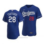Maglia Baseball Uomo Los Angeles Dodgers Yoshitomo Tsutsugo Autentico Alternato Blu