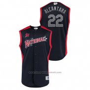 Maglia Baseball Uomo Miami Marlins 2019 All Star Workout National League Sandy Alcantara Blu