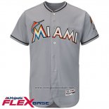Maglia Baseball Uomo Miami Marlins Blank Grigio Flex Base Autentico Collection