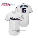 Maglia Baseball Uomo Miami Marlins Brian Anderson Flex Base Autentico Collection Home 2019 Bianco