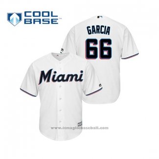 Maglia Baseball Uomo Miami Marlins Jarlin Garcia Cool Base Home 2019 Bianco