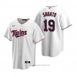 Maglia Baseball Uomo Minnesota Twins Aaron Sabato Replica 2020 Bianco