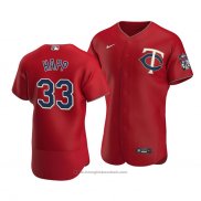 Maglia Baseball Uomo Minnesota Twins J.a. Happ Autentico Alternato Rosso