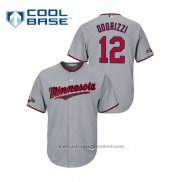 Maglia Baseball Uomo Minnesota Twins Jake Odorizzi 2019 Postseason Cool Base Grigio