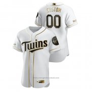 Maglia Baseball Uomo Minnesota Twins Personalizzate Golden Edition Authentic Bianco