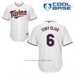 Maglia Baseball Uomo Minnesota Twins Tony Oliva 6 Bianco Home Cool Base