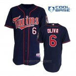 Maglia Baseball Uomo Minnesota Twins Tony Oliva 6 Blu Alternato Home Cool Base