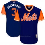 Maglia Baseball Uomo New York Mets 2017 Little League World Series Curtis Granderson Blu