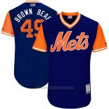 Maglia Baseball Uomo New York Mets 2017 Little League World Series Josh Smoker Blu