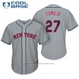 Maglia Baseball Uomo New York Mets 2017 Stelle e Strisce Jeurys Familia Grigio Cool Base