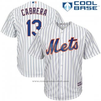 Maglia Baseball Uomo New York Mets Asdrubal Cabrera Bianco Cool Base