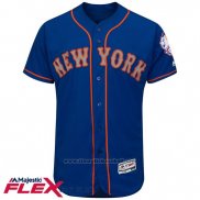 Maglia Baseball Uomo New York Mets Blank Blu Flex Base Autentico Collection