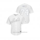 Maglia Baseball Uomo New York Mets Chris Mazza 2019 Players Weekend Replica Bianco