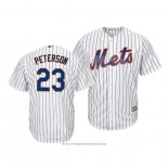 Maglia Baseball Uomo New York Mets David Peterson Cool Base Bianco