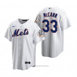Maglia Baseball Uomo New York Mets James Mccann Replica Bianco