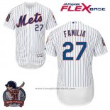 Maglia Baseball Uomo New York Mets Jeurys Familia Bianco Flex Base With Piazza
