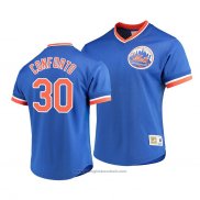 Maglia Baseball Uomo New York Mets Michael Conforto Cooperstown Collection Blu