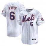 Maglia Baseball Uomo New York Mets Starling Marte Home Limited Bianco