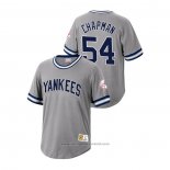 Maglia Baseball Uomo New York Yankees Aroldis Chapman Cooperstown Collection Grigio