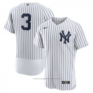 Maglia Baseball Uomo New York Yankees Babe Ruth Home Autentico Retired Bianco