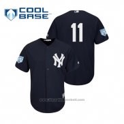 Maglia Baseball Uomo New York Yankees Brett Gardner Cool Base Allenamento Primaverile 2019 Blu