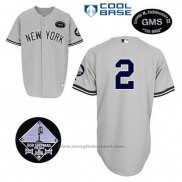 Maglia Baseball Uomo New York Yankees Derek Jeter 2 Grigio Gms The Boss Cool Base