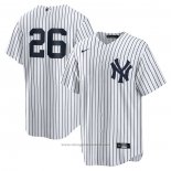 Maglia Baseball Uomo New York Yankees Dj Lemahieu Primera Replica Bianco