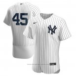 Maglia Baseball Uomo New York Yankees Gerrit Cole Primera Autentico Bianco