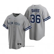 Maglia Baseball Uomo New York Yankees Jonathan Davis Replica Road Grigio