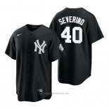 Maglia Baseball Uomo New York Yankees Luis Severino Replica 2021 Nero