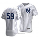 Maglia Baseball Uomo New York Yankees Luke Voit Autentico Primera Bianco