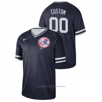 Maglia Baseball Uomo New York Yankees Personalizzate Cooperstown Collection Legend Blu