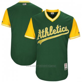 Maglia Baseball Uomo Oakland Athletics 2017 Little League World Series Verde