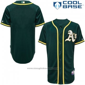 Maglia Baseball Uomo Oakland Athletics Verde Cool Base Big Tall