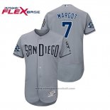 Maglia Baseball Uomo Padres Manuel Margot 50 Aniversario Road Flex Base Grigio