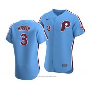 Maglia Baseball Uomo Philadelphia Phillies Bryce Harper Autentico Alternato 2020 Blu