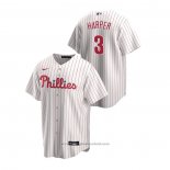 Maglia Baseball Uomo Philadelphia Phillies Bryce Harper Replica Home Bianco