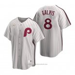 Maglia Baseball Uomo Philadelphia Phillies Freddy Galvis Cooperstown Collection Home Bianco