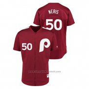 Maglia Baseball Uomo Philadelphia Phillies Hector Neris 1979 Saturday Night Special Autentico Rosso