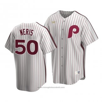 Maglia Baseball Uomo Philadelphia Phillies Hector Neris Cooperstown Collection Primera Bianco