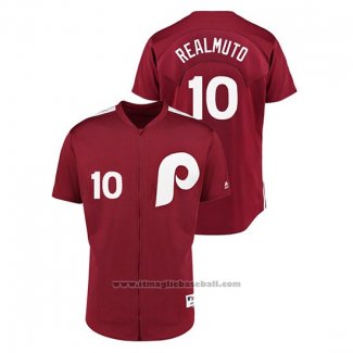 Maglia Baseball Uomo Philadelphia Phillies J.t. Realmuto 1979 Saturday Night Special Autentico Rosso