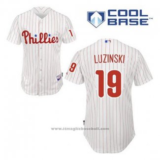 Maglia Baseball Uomo Philadelphia Phillies John Kruk 19 Bianco Home Cool Base