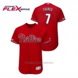 Maglia Baseball Uomo Philadelphia Phillies Maikel Franco Flex Base Rosso